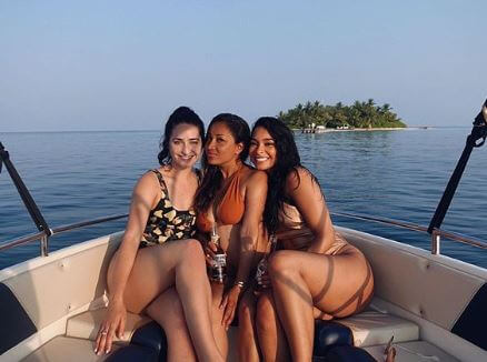 Jessica Caban at the Maldives.